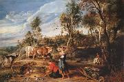 The Farm at Laeken (mk25) Peter Paul Rubens